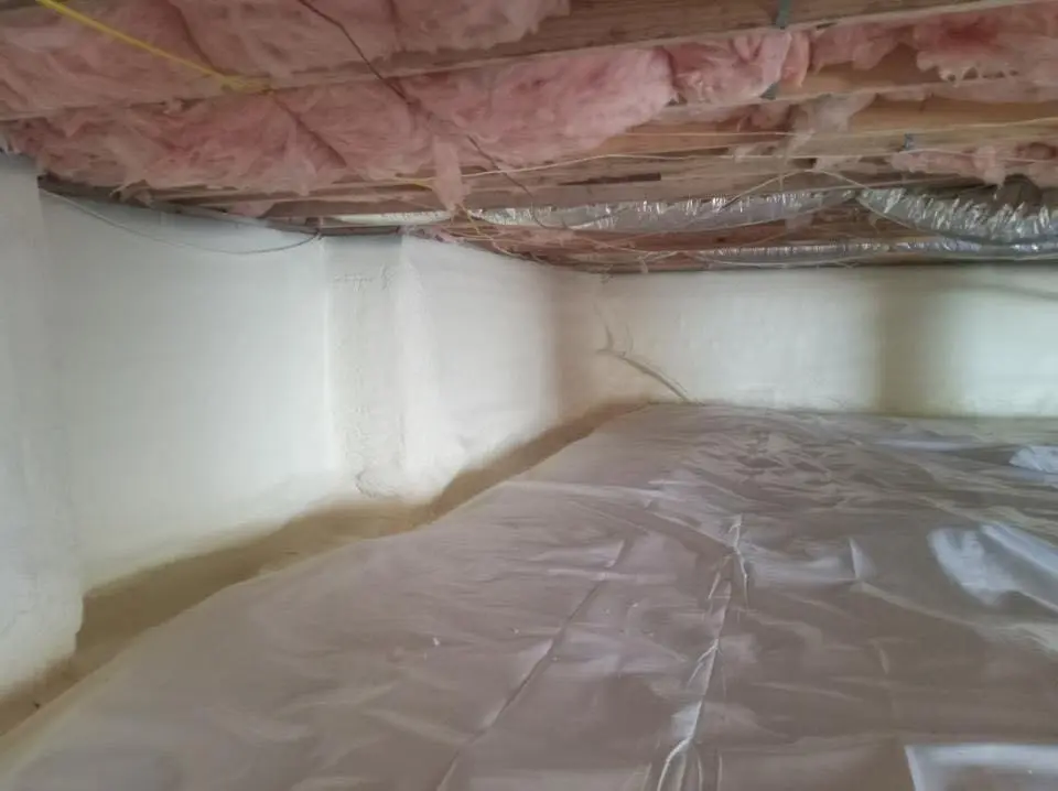 Crawl space encapsulation with closed-cell spray foam for Roof Maintenance in Wentzville